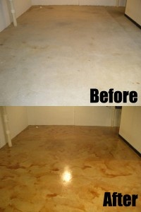 acid-stained-garage-floor